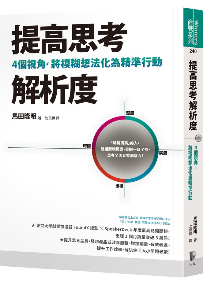 提高思考解析度:4個視角,將模糊想法化為精準行動